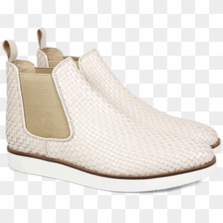 Ankle Boots Rita 3 Woven Off White Elastic Beige Xl - Chelsea Boot, HD Png Download