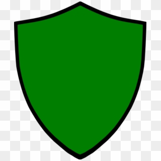 Free Shield Clipart - Green And Black Shield, HD Png Download