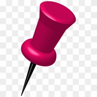 Thumbtack Tack Pink Stationery Png Image - Tachuelas De Colores Png, Transparent Png