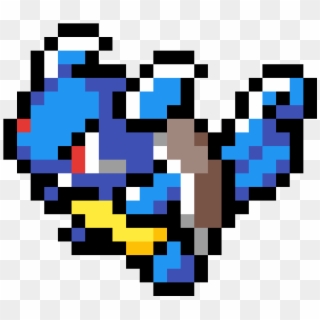 Wartortle - Pokemon Pixel Art Wartortle, HD Png Download