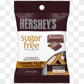 Hershey's Sugar-free Caramel Filled Chocolates, 3 Oz - Hershey's Sugar Free Caramel, HD Png Download