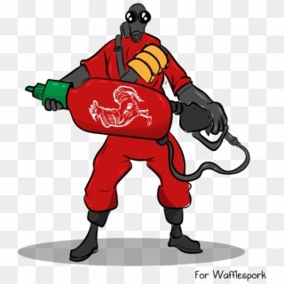 Matthew Inman Of The Oatmeal Drew The Pyro From Tf2 - Easy To Draw Pyro Tf2, HD Png Download