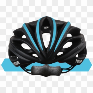 Your Helmets Team Black 01 Front Peacock Blue - Bicycle Helmet, HD Png Download