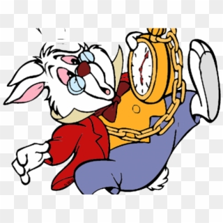 Clipart Wallpaper Blink - Alice In Wonderland Rabbit With Watch, HD Png Download