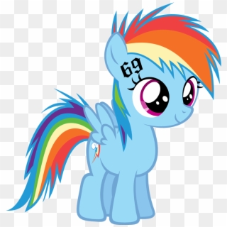 I Didn't Know 6ix9ine Had A Fursona - Mlp Rainbow Dash Filly, HD Png Download
