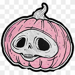 #halloween #october #spooky #scary #autumn #skull #pumpkin, HD Png Download