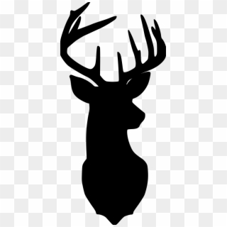 Deer-head File Size - Stag Head Silhouette, HD Png Download