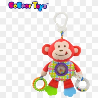 Bobeartoys Custom Soft Animal Monkey Plush Toy Teether - Toy, HD Png Download