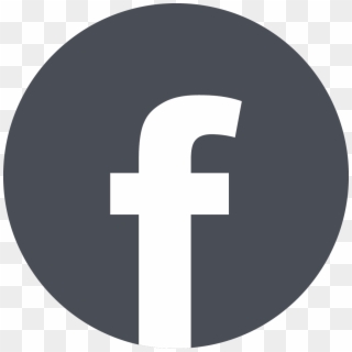 Gray Circle Facebook Icon - Black Png Social Media Icons, Transparent Png