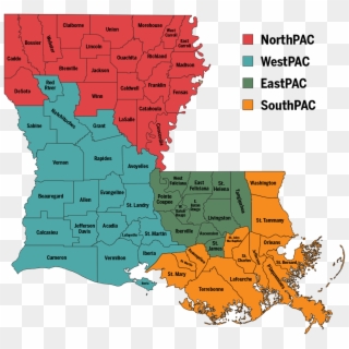 Map Of Louisiana, HD Png Download