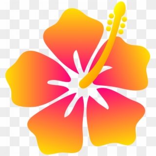 Hawaiian Flowers Cartoon - Hawaiian Flowers Clip Art, HD Png Download