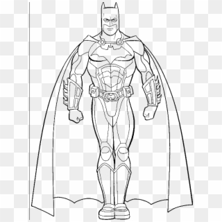 Pictures Of Batman Coloring For Kids Super Hero Coloring - Colouring Pages Of Bat Man, HD Png Download