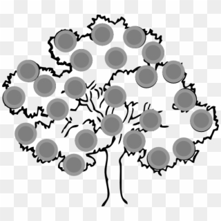 Hi Ho Cherry Tree Clip Art - Outline Pictures Of Tree, HD Png Download