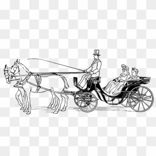 Victoria 1385 - Horse Drawn Carriage Clipart, HD Png Download