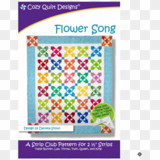 Flower Song Pattern - Flower Quilt Designs, HD Png Download