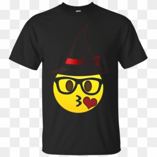 Nerd Emoji Witch Hat Halloween Tshirt For Girls And - Majin Vegeta T Shirt, HD Png Download