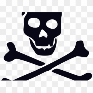 Bones Clipart Single - Pirate Flag Decal, HD Png Download