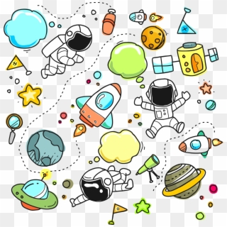 Planets Collage Transparent Clipart Free Download Ya - Space Theme, HD Png Download