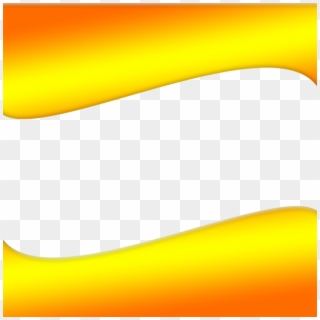 Vector Orange Banner - Yellow Wave Banner, HD Png Download