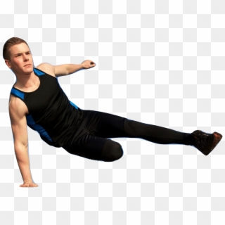 Male Athlete Jumping Muscular Burnedjc2016 03 23t10 - Pilates, HD Png Download