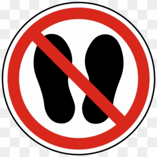 Do Not Walk Or Stand Here Label - Do Not Step Icon, HD Png Download