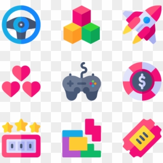 50 Icons - Computer Games Clipart Vector, HD Png Download