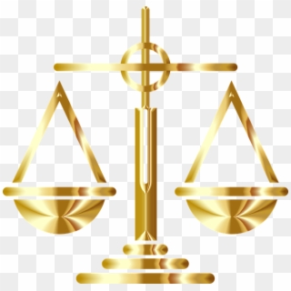 Gold Scales Of Justice, HD Png Download