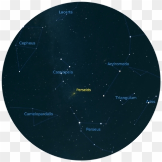 August 11, 12 Perseids Meteor Shower - Circle, HD Png Download