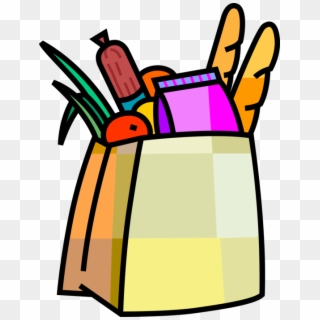 Vector Illustration Of Supermarket Grocery Store Shopping - Shopping Bags Clip Art, HD Png Download