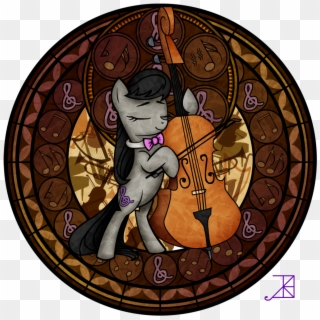 Akili-amethyst, Cello, Dive To The Heart, Kingdom Hearts, - Stained Glass Of Cello, HD Png Download