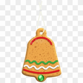 Free Png Christmas Gingerbread Bell Png Png - Fast Food, Transparent Png