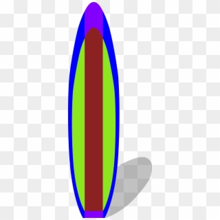 Surfboard At Vector Image Clipart Clipart - Circle, HD Png Download