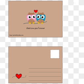 Owl Love You Forever Postcard - Postcard I Love You, HD Png Download