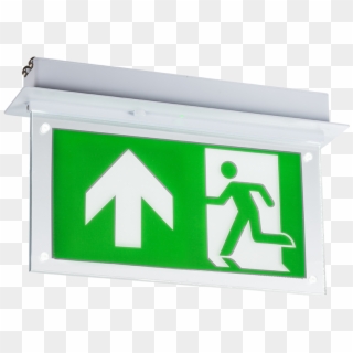 230v 2w Recessed Led Emergency Exit Sign - Emergency Exit Sign Lamp, HD Png Download