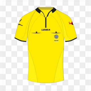 Football Nsw Referee Jersey - Referee Football Shirt Png, Transparent Png