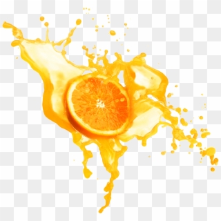 Orange Juice Png Image - Fresh Juice Splash Png, Transparent Png
