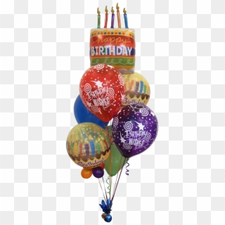 Big Birthday Wishes Balloon Bouquet - Birthday Balloons, HD Png Download