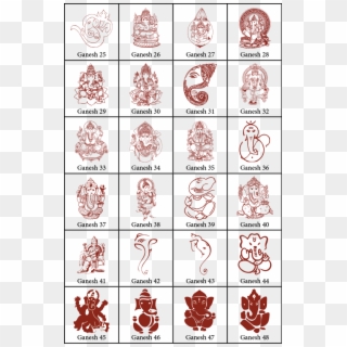 Symbols For Indian Wedding Cards Ganesh - Hindu Wedding Card Symbol, HD Png Download