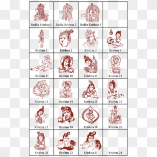 Hindu Symbols For Indian Wedding Cards Radha Krishna - Illustration, HD Png Download