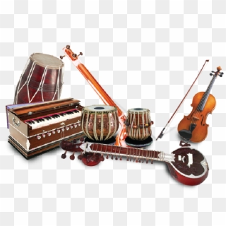Classical Music - Indian Classical Music Instruments Png, Transparent Png