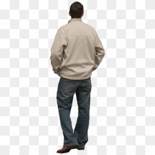 People Standing Back Png - Person From Behind Png, Transparent Png
