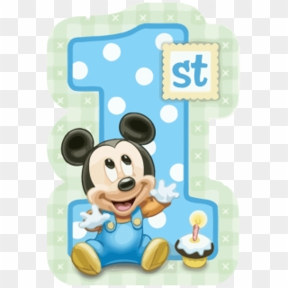 Free Png Download 1st Birthday Mickey Mouse Png Images - Mickey Mouse 1st Birthday, Transparent Png