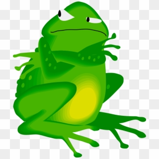 The Tree Frog Grumpy Cat Grumpy Frog - Angry Frog Clipart, HD Png Download