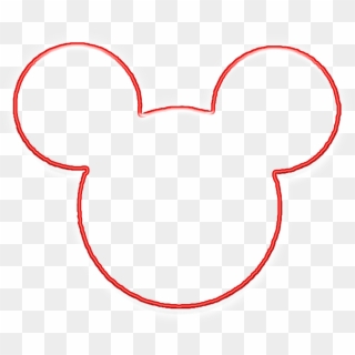 Mickey Mouse Outline Clipart Clipartsgram - Line Art, HD Png Download