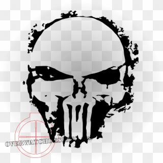Spray Paint Png - Stencil Skull Transparent, Png Download