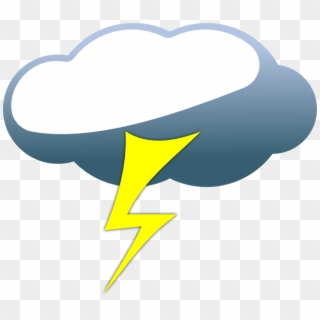 Clip Royalty Free Stock Lightening Clipart Double - Thunder And Lightning Animated, HD Png Download