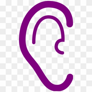 Open - Purple Ear Clipart, HD Png Download
