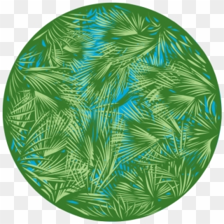 Breakup Palm Leaves - Circle, HD Png Download