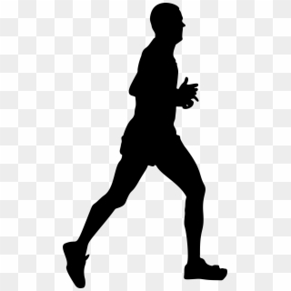Big Image - People Running Silhouette Png, Transparent Png