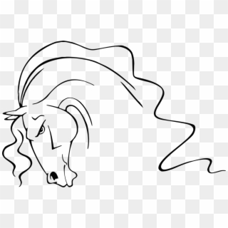 Horse Line Art Drawing, HD Png Download